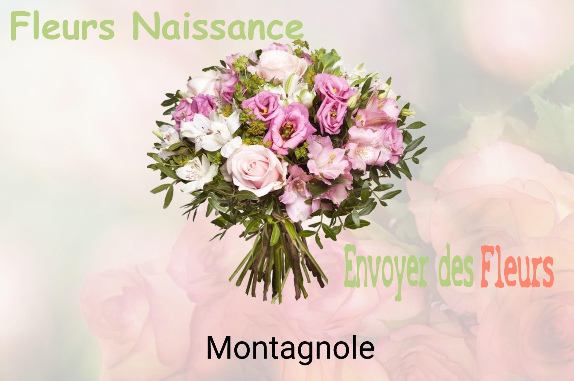 Bouquet de fleurs de naissance livré à Montagnole